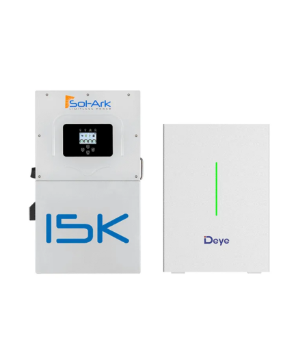 Sol-Ark 15kW Hybrid Inverter + Deye 10.24kWh RW-F10.2 Battery Bundle – Complete Solar + Storage