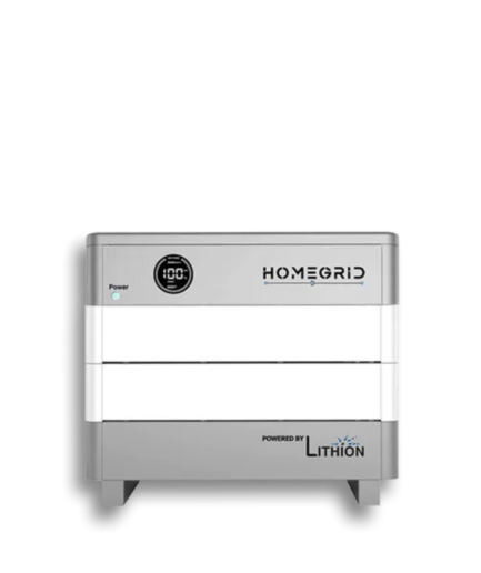 HomeGrid Stack'd 9.6 kWh - (2) 48V Lithium Battery Standard All Weather Modules + BMS and Base HG-2-Stack