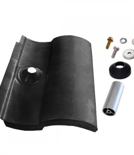 IronRidge Tile Replacement QMTR-S3.25-B-12, S-Tile, 3-1/4' Post, Black