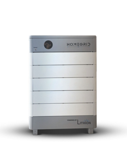 HomeGrid Stack'd 24 kWh - (5) 48V Standard All Weather Lithium Battery Modules + BMS and Base HG-5-Stack