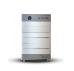 HomeGrid Stack'd 28.8 kWh - (6) 48V Standard All Weather Lithium Battery + BMS and Base HG-6-Stack
