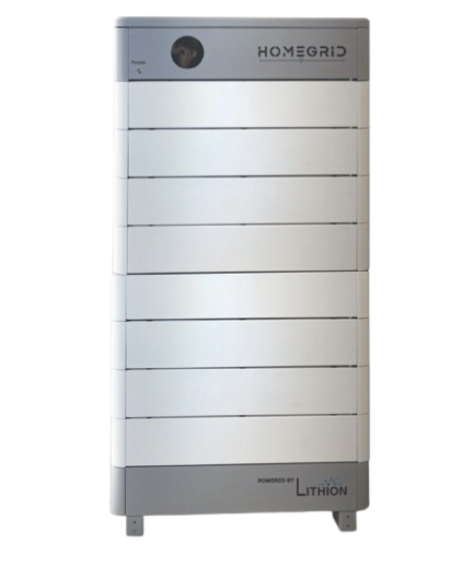 HomeGrid Stack'd 38.4 kWh - (8) 48V Lithium Battery Standard All Weather Modules + BMS and Base HG-8-Stack